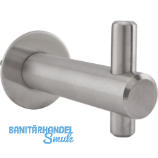 Mantelhaken Inti mit Platte � 30 mm, Tiefe 62 mm, Edelstahl geb�rstet