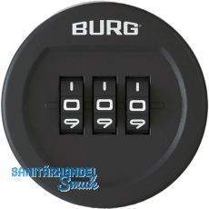 BURG Zahlenschloss sPinLock100 ohne Riegel, schwarz BURG Zahlenschloss sPinLock100 ohne Riegel, schwarz