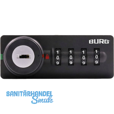 BURG Zahlenschloss sPinLock700 DIN-rechts ohne Riegel, schwarz BURG Zahlenschloss sPinLock700 DIN-rechts ohne Riegel, schwarz