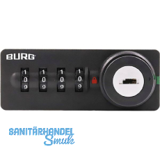BURG Zahlenschloss sPinLock700 DIN-links ohne Riegel, schwarz