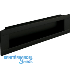 Muschelgriff Cian LA 160 mm, Breite 180 mm, ZN schwarz matt lackiert