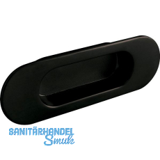 Muschelgriff Zalya Breite 151 mm, Einlassma� 102 x 25 mm, ZN schwarz matt