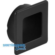 Muschelgriff Annea Breite 39 mm, Einlass � 35 mm, ZN schwarz matt lackiert