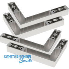 EFFEGI BREVETTI Eckteile zu Glasrahmenprofil ANKOR 30 f�r eine T�r