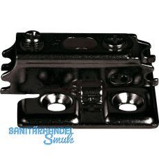 LAMP® Kreuzmontageplatte J95, Schrauben, Distanz 0 mm, schwarz LAMP® Kreuzmontageplatte J95, Schrauben, Distanz 0 mm, schwarz