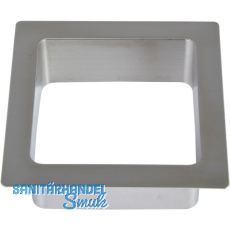 LAMP� Einwurfrahmen eckig 108 x 108 mm Edelstahl