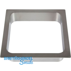 LAMP� Einwurfrahmen eckig 170 x 170 mm Edelstahl