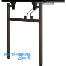 CORBETTA Klapptischgestell Flexo 3, Breite 600 mm, schwarz CORBETTA Klapptischgestell Flexo 3, Breite 600 mm, schwarz