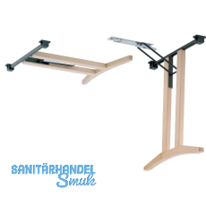 Klapptischgestell 820 - Buche roh/schwarz beschichtet