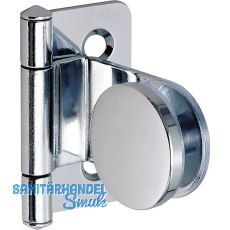 LAMP®Glastürscharnier GH34-0, Glas 4-6mm; 32x38 mm, Stahl verchromt LAMP®Glastürscharnier GH34-0, Glas 4-6mm; 32x38 mm, Stahl verchromt