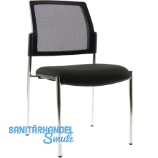 TOPSTAR Besucherstuhl BtoB 10 Netz chrom/schwarz TOPSTAR Besucherstuhl BtoB 10 Netz chrom/schwarz