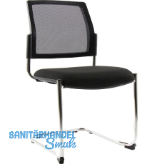 TOPSTAR Besucherstuhl BtoB 20 Netz chrom/schwarz TOPSTAR Besucherstuhl BtoB 20 Netz chrom/schwarz