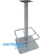 Plattenstehtischgestell Fußstütze Coburg 1 - silberfarbig beschichtet Plattenstehtischgestell Fußstütze Coburg 1 - silberfarbig beschichtet