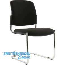 TOPSTAR Besucherstuhl BtoB 20 Polster chrom/schwarz TOPSTAR Besucherstuhl BtoB 20 Polster chrom/schwarz