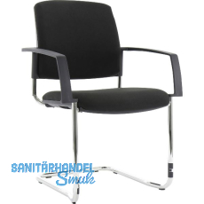 TOPSTAR Besucherstuhl BtoB 20 Polster Armlehne chrom/schwarz