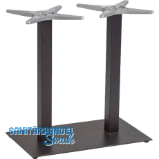 Platten-Tischgestell Salzach 2 schwarz beschichtet