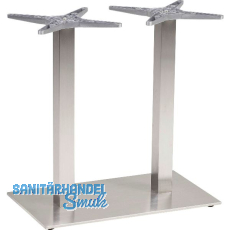 Platten-Tischgestell Salzach 2 Edelstahl satiniert