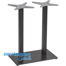 Plattenstehtischgestell Salzach-2-Bar schwarz beschichtet