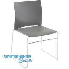 TOPSTAR Besucherstuhl W-Chair grau/verchromt TOPSTAR Besucherstuhl W-Chair grau/verchromt