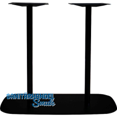 Plattentischgestell Slim, H�he 870, Bodenplatte 985x485, Stahl schwarz RAL 9005