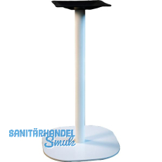 Plattentischgestell Slim, Höhe 720, Bodenplatte 390x390, Stahl weiß RAL 9010 Plattentischgestell Slim, Höhe 720, Bodenplatte 390x390, Stahl weiß RAL 9010