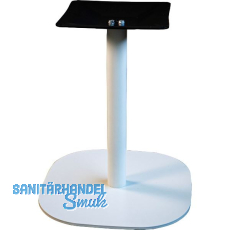 Plattentischgestell Slim, H�he 470, Bodenplatte 390x390, Stahl wei� RAL 9010