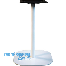 Tischgestell Slim, Höhe 720, Bodenplatte 485x485, Stahl weiß RAL 9010 Tischgestell Slim, Höhe 720, Bodenplatte 485x485, Stahl weiß RAL 9010