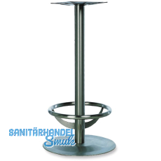 Plattenstehtischgestell Fußstütze Rondal 3 T - Edelstahl matt geschliffen Plattenstehtischgestell Fußstütze Rondal 3 T - Edelstahl matt geschliffen