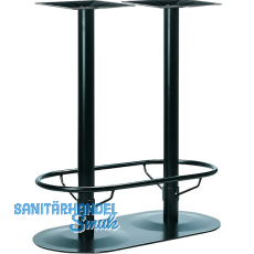 Plattenstehtischgestell Fußstütze Rondal F2 - schwarz Plattenstehtischgestell Fußstütze Rondal F2 - schwarz