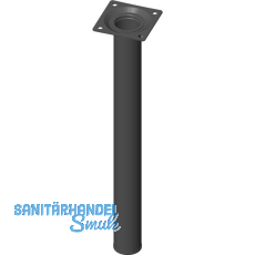 ELEMENT SYSTEM M�belfu� Rundrohr � 30 mm, L�nge 300 mm, Stahl schwarz