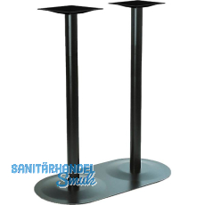 Plattenstehtischgestell Rondal 2 - schwarz beschichtet Plattenstehtischgestell Rondal 2 - schwarz beschichtet