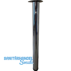 Tischfu� � 60 mm, L�nge 710 mm, Stahl verchromt