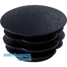 Lamellenstopfen gew�lbt � 10mm Wandst�rke 0,8 - 1,5 mm schwarz