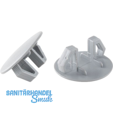 Lochblendstopfen rund DM 22 - 24 mm Kunststoff grau