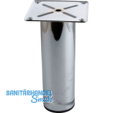 Dekorfuß Fuß ø 60 mm, Länge 190 mm, Anschraubplatte, Stahl verchromt Dekorfuß Fuß ø 60 mm, Länge 190 mm, Anschraubplatte, Stahl verchromt