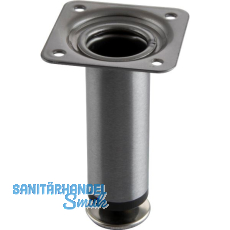 Dekorfu� Fu� � 30 mm, L�nge 100 mm, Stahl, Edelstahl Effekt