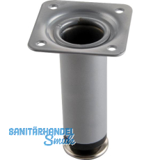 Dekorfu� Fu� � 30 mm, L�nge 100 mm, Stahl silber RAL 9006