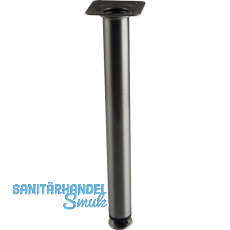 Dekorfuß Fuß ø 30 mm, Länge 290 mm, Stahl Edelstahl Effekt Dekorfuß Fuß ø 30 mm, Länge 290 mm, Stahl Edelstahl Effekt