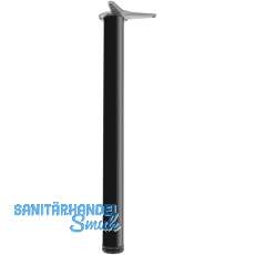 CAMAR Tischfu� rund 60 x 690 mm Stahl schwarz gl�nzend lackiert