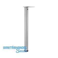 CAMAR Tischfu� rund 60 x 690 mm Stahl silberfarbig