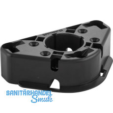 CAMAR Oberteilgleiter Unico Einschrauben mit Rand Kunststoff schwarz