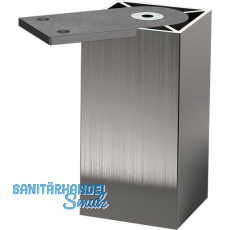 Sockelfu� Capri 50 150 mm Aluminium Edelstahl-Effekt