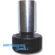 CAMAR Sockelverstellfu� 28 x 200 mm Stahl verzinkt/Kunststoff schwarz