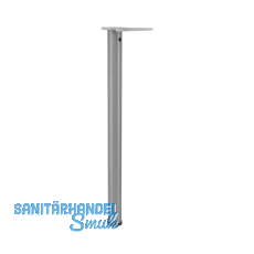 CAMAR Tischfu� rund 50 x 700 mm Stahl Edelstahl-Effekt