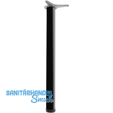 CAMAR Tischfu� rund 60 x 700 mm Stahl schwarz gl�nzend lackiert