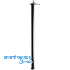 CAMAR Tischfu� rund 60 x 1100 mm Stahl schwarz gl�nzend lackiert