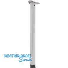 CAMAR Tischfu� Zoom rund 60 x 700 mm Stahl silberfarbig