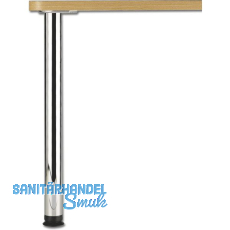 CAMAR Tischfu� Zoom rund 60 x 1100 mm Stahl verchromt