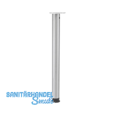 CAMAR Tischfu� Zoom rund 60 x 1100 mm Stahl Edelstahl-Effekt