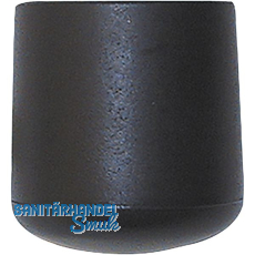 Fu�kappen f�r Rundrohr � 18 mm schwarz